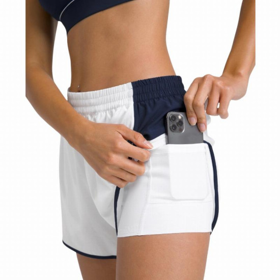 Short Wilson Division Blanco Brillante Mujer