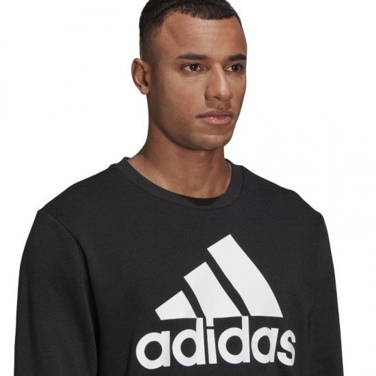 Sudadera Adidas Essentials Logo Negro Blanco