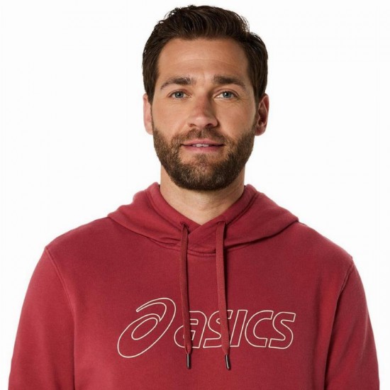 Sudadera Asics Logo Rojo Birch