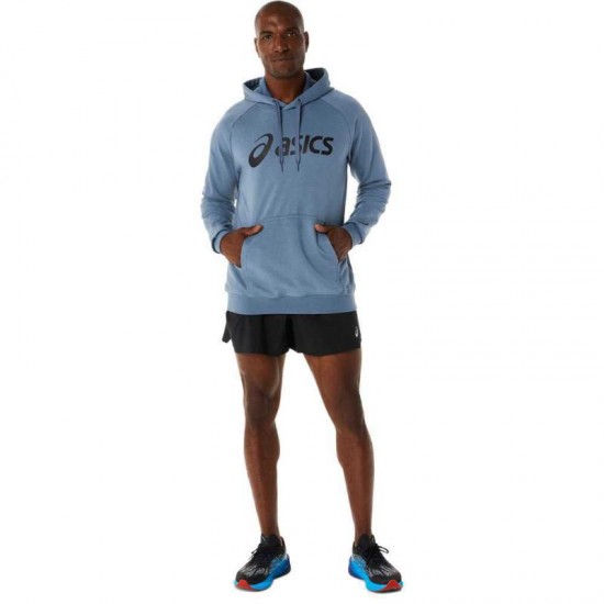 Sudadera Asics Performance Logo Grande Azul Acero