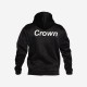 Sudadera Black Crown Ainsa Negro Rosa