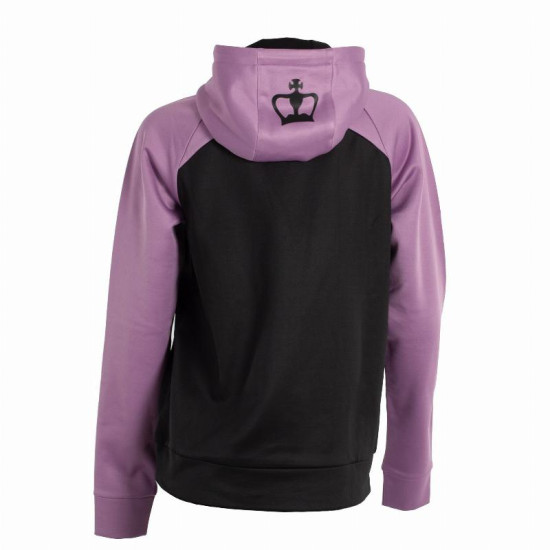 Sudadera Black Crown Merida Rosa Negro Mujer