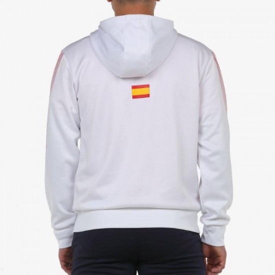 Sudadera Bullpadel FEP Enrio Blanco