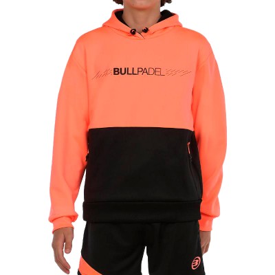 Sudadera Bullpadel Imbui Coral Fluor Junior