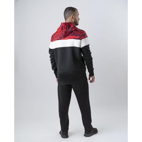 Sudadera Cartri Teseo Negro Rojo