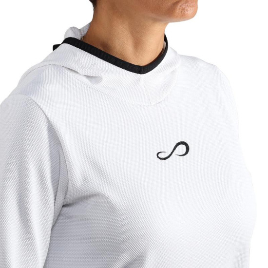 Sudadera Endless Breath Line Blanco Negro