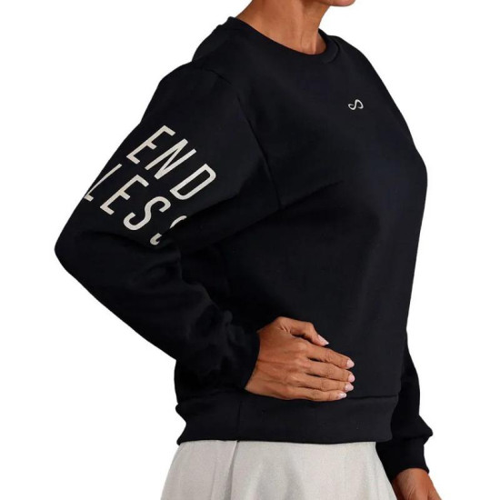 Sudadera Endless Swell Negro Dorado