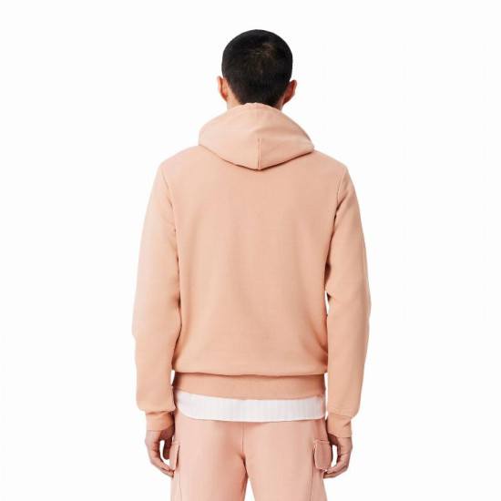 Sudadera Lacoste Algodon Beige Coral