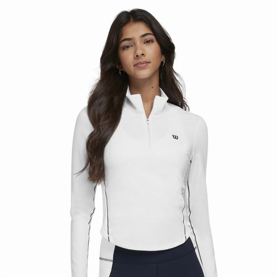 Sudadera Wilson Brentwood Blanco Mujer