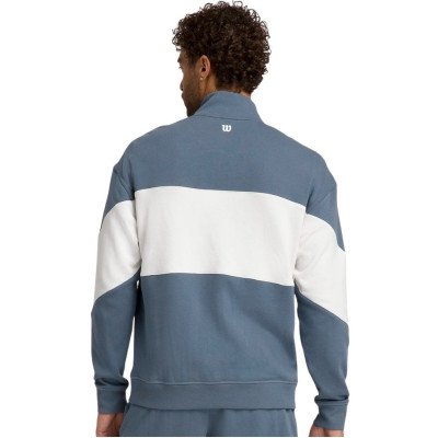 Sudadera Wilson Parkside Half Zip Gris Azulado