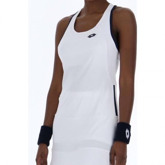 Vestido Lotto Squadra II Blanco Brillante Negro