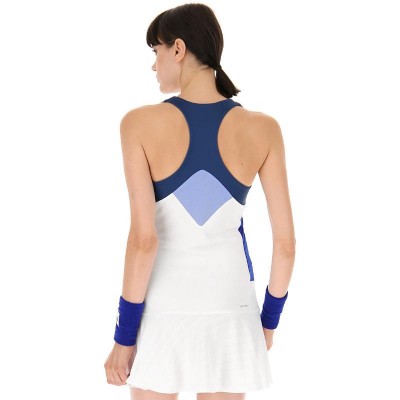 Vestido Lotto Tech I D1 Blanco Brillante Azul