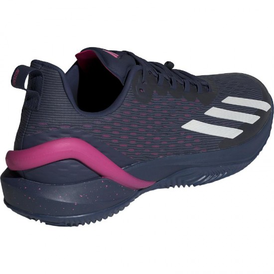 Zapatillas Adidas Adizero Cybersonic Clay Azul Oscuro Rosa