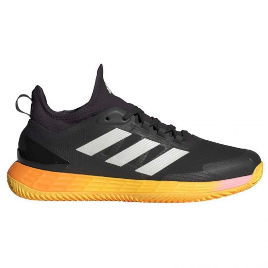 Zapatillas Adidas Adizero Ubersonic 4.1 Clay Negro Plata Naranja