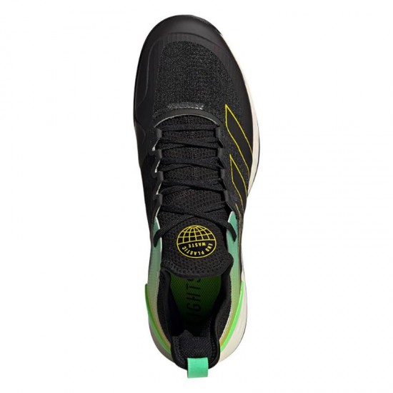 Zapatillas Adidas Adizero Ubersonic 4 Clay Core Negro Amarillo