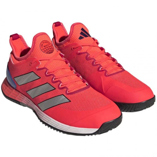 Zapatillas Adidas Adizero Ubersonic 4 Rojo Solar Plata