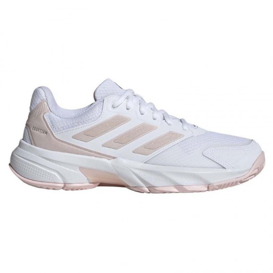 Zapatillas Adidas CourtJam Control 3 Blanco Rosa Mujer