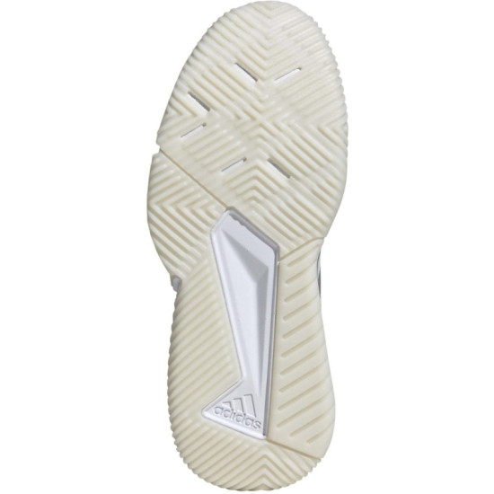 Zapatillas Adidas Courtquick Padel Blanco Plata Verde Mujer