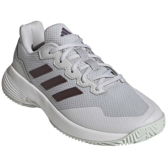 Zapatillas Adidas GameCourt 2.0 Gris Purpura Blanco Mujer