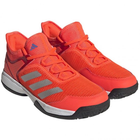 Zapatillas Adidas Ubersonic 4K Rojo Solar Plata Junior