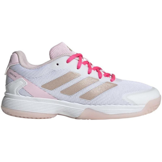 Zapatillas Adidas Ubersonic Blanco Plata Rosa Junior