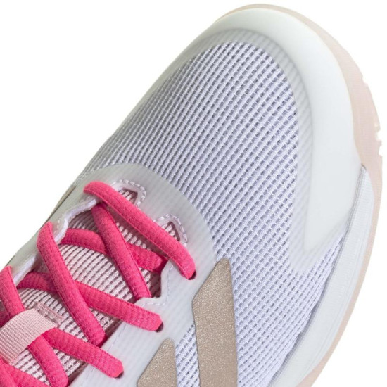 Zapatillas Adidas Ubersonic Blanco Plata Rosa Junior