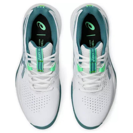 Zapatillas Asics Gel Challenger 15 Padel Blanco Verde Pino