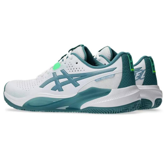 Zapatillas Asics Gel Challenger 15 Padel Blanco Verde Pino