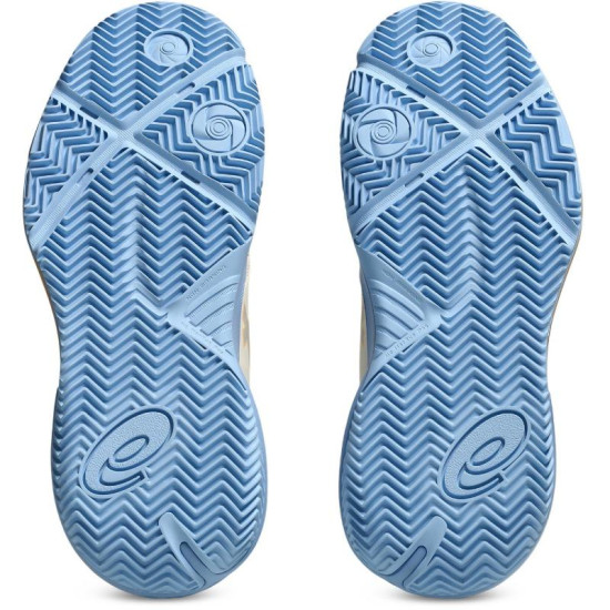 Zapatillas Asics Gel Challenger 15 Padel Crema Azul Stone Mujer