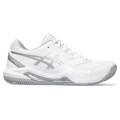 Zapatillas Asics Gel Dedicate 8 Clay Blanco Plata Mujer