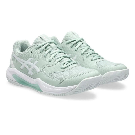 Zapatillas Asics Gel Dedicate 8 Clay Verde Liquen Blanco Mujer