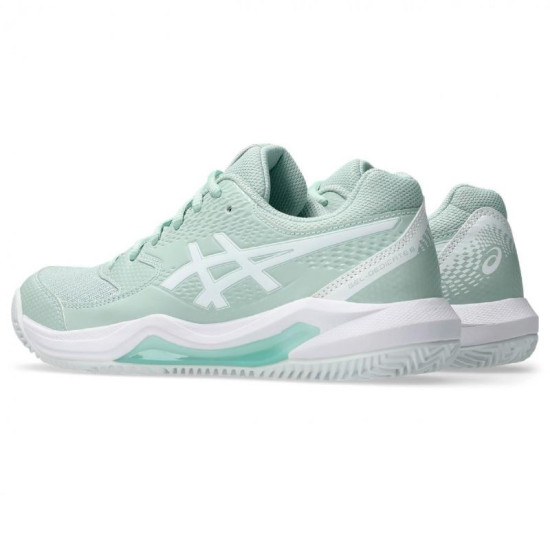 Zapatillas Asics Gel Dedicate 8 Clay Verde Liquen Blanco Mujer