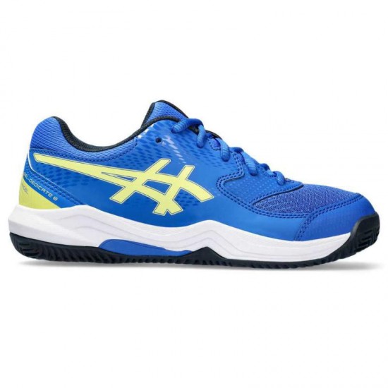 Zapatillas Asics Gel Dedicate 8 Padel Azul Amarillo Claro Junior