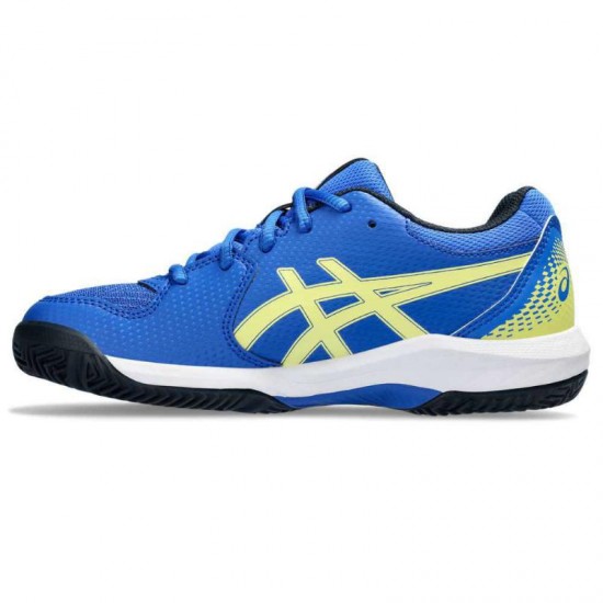 Zapatillas Asics Gel Dedicate 8 Padel Azul Amarillo Claro Junior