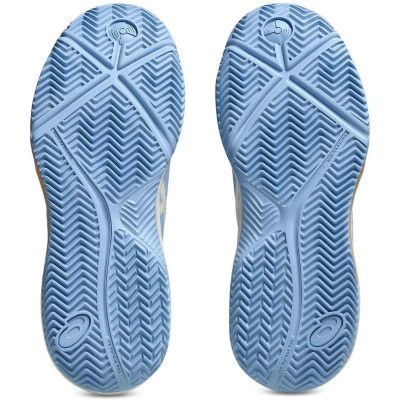 Zapatillas Asics Gel Dedicate 8 Padel Azul Stone Crema Mujer