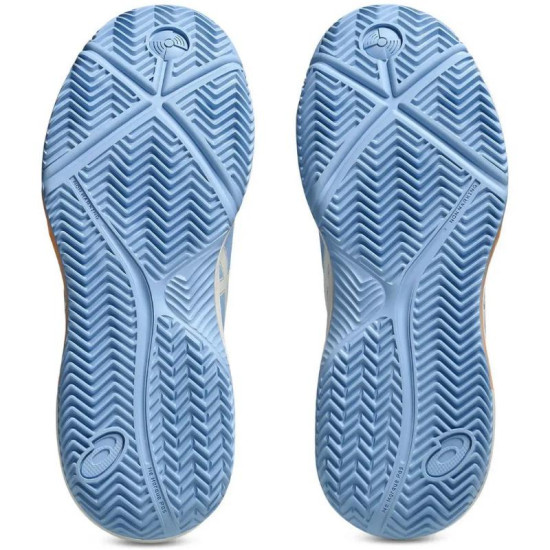 Zapatillas Asics Gel Dedicate 8 Padel Azul Stone Crema Mujer