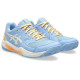 Zapatillas Asics Gel Dedicate 8 Padel Azul Stone Crema Mujer