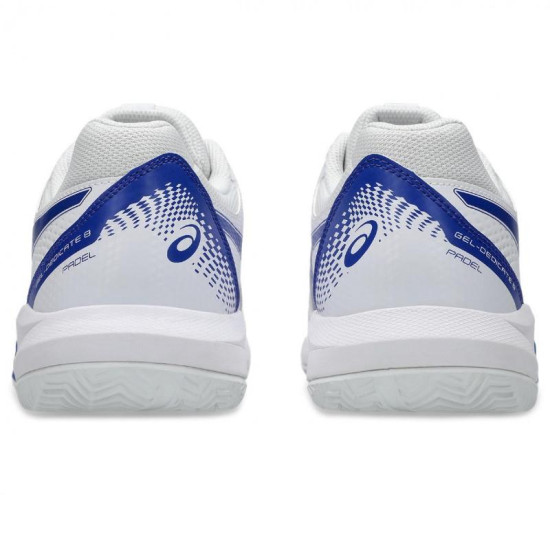 Zapatillas Asics Gel Dedicate 8 Padel Blanco Azul Cobalto