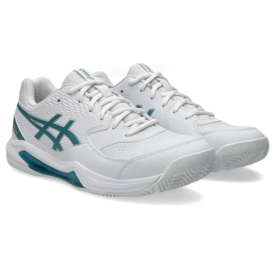 Zapatillas Asics Gel Dedicate 8 Padel Blanco Verde Pino