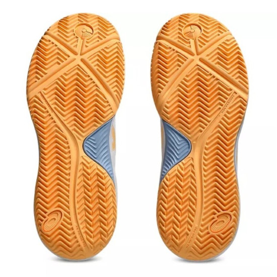 Zapatillas Asics Gel Dedicate 8 Padel GS Blanco Naranja Junior