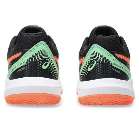 Zapatillas Asics Gel Dedicate 8 Padel GS Negro Coral Junior
