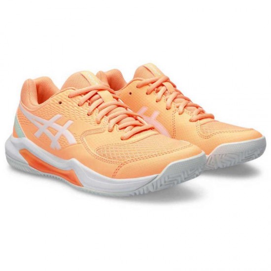 Zapatillas Asics Gel Dedicate 8 Padel Naranja Blanco Mujer