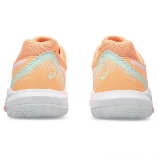 Zapatillas Asics Gel Dedicate 8 Padel Naranja Blanco Mujer