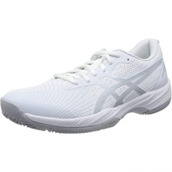 Zapatillas Asics Gel Game 9 Padel Blanco Plata Azul Mujer