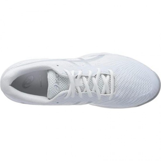 Zapatillas Asics Gel Game 9 Padel Blanco Plata Azul Mujer