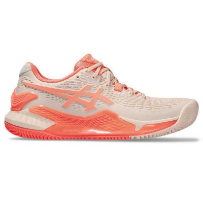 Zapatillas Asics Gel Resolution 9 Clay Rosa Coral Mujer