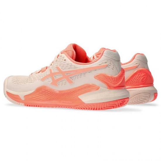 Zapatillas Asics Gel Resolution 9 Clay Rosa Coral Mujer