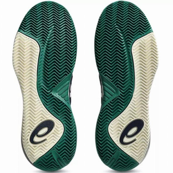 Zapatillas Asics Gel Resolution X Clay Azul Medianoche Crema