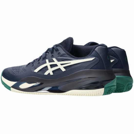 Zapatillas Asics Gel Resolution X Clay Azul Medianoche Crema