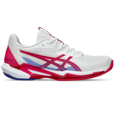 Zapatillas Asics Solution Speed FF 3 Clay Blanco Rosa Brillante Mujer